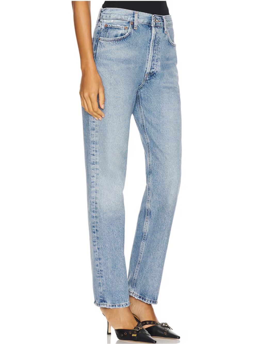 Agolde 90s Pinch Waist High Rise Straight Jeans - Picture 3 of 10